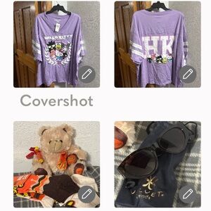 Sanrio HK+Friend💜Jersey 5X+NIB VELVET🕶️+Reeses🧦x4 pairs+🧸+2💋lip-balms NEW